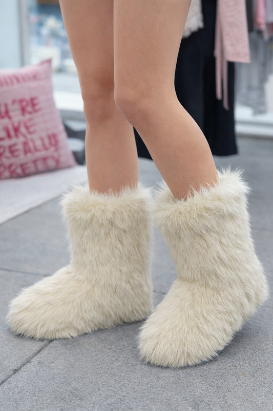 Ivory Dream Fur Boot